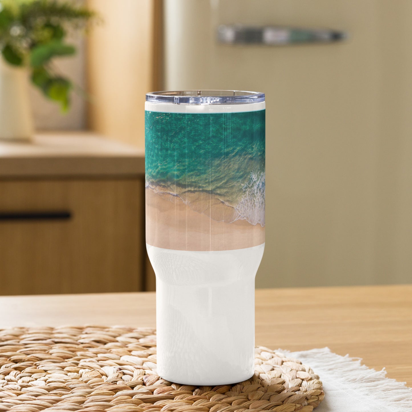 High-Grade Sustainable Stainless Steel Beach Travel mug With a Handle - Novo Fusion