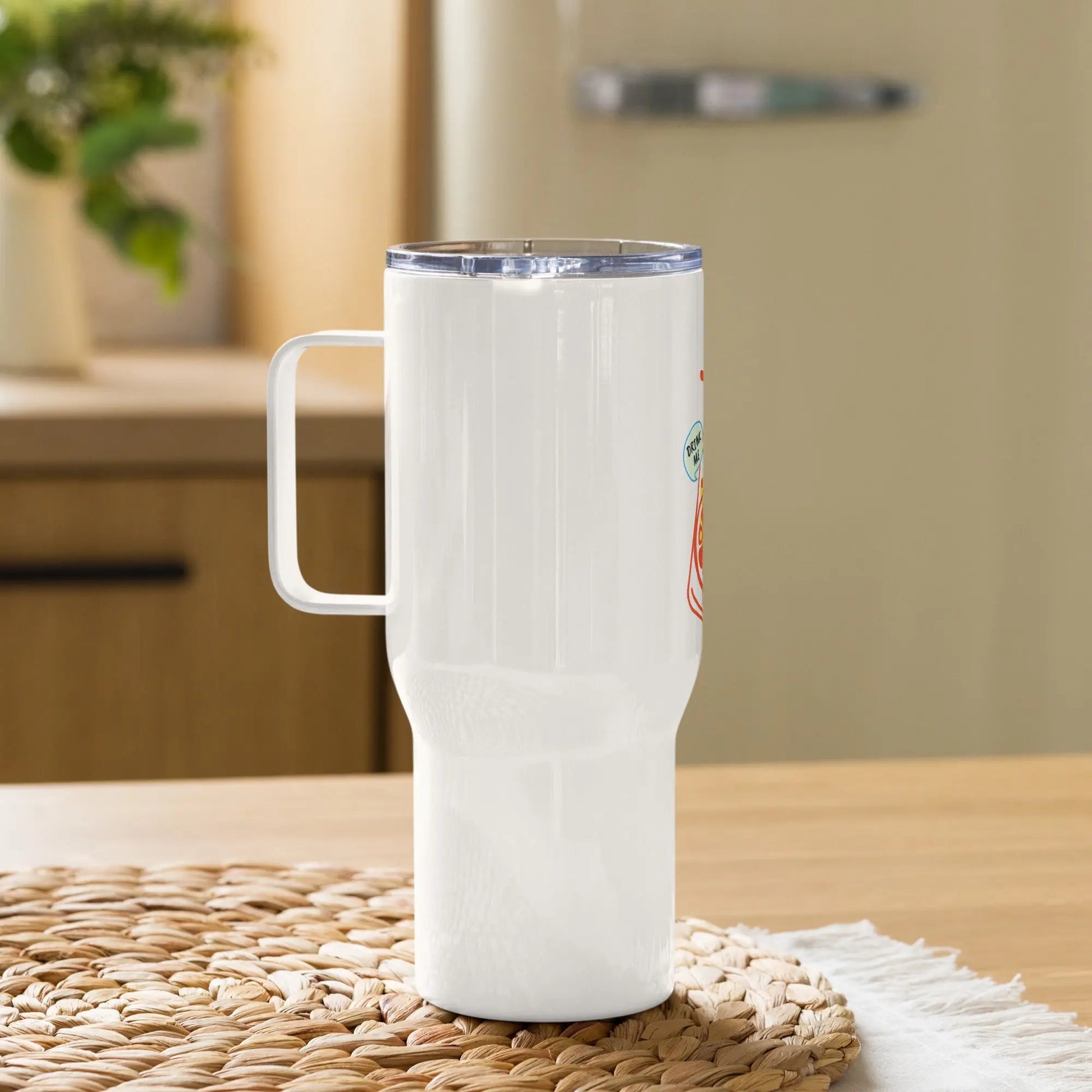 High-Grade Sustainable Stainless Steel Refresh Travel Mug With a Handle - Novo Fusion