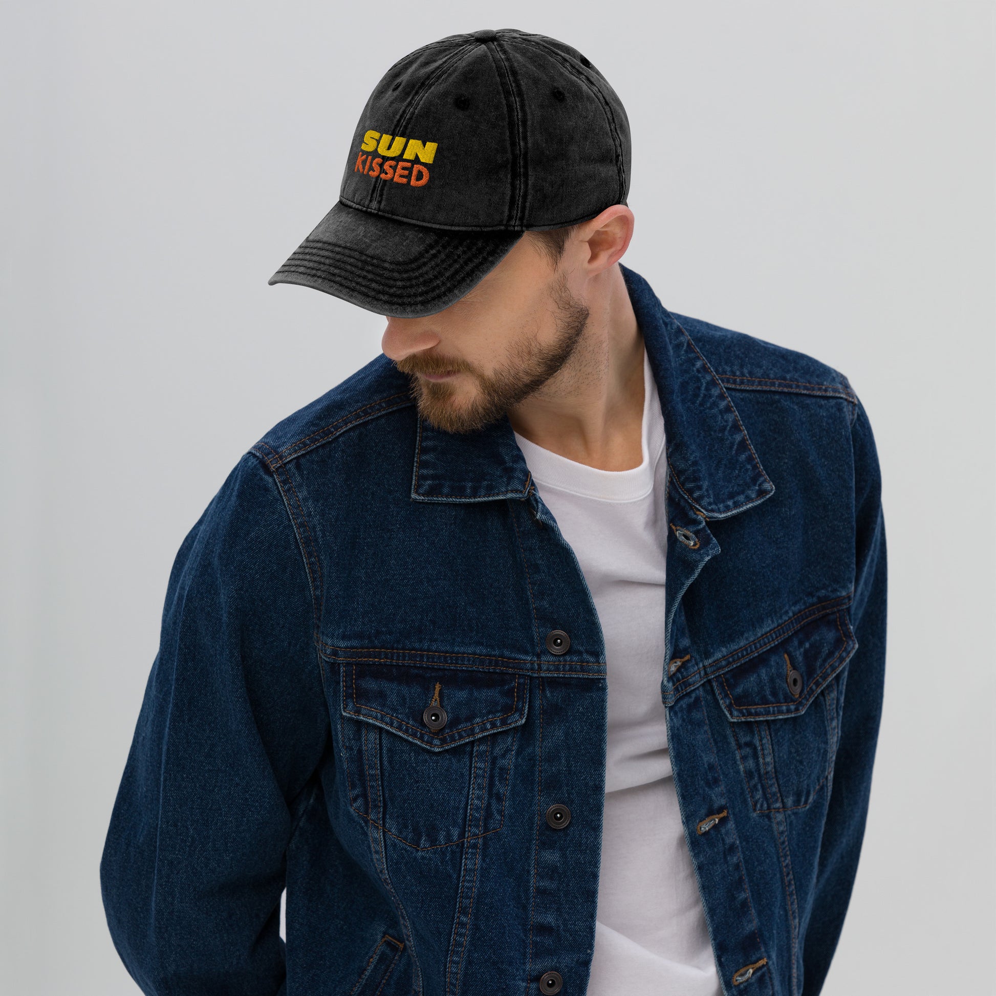 Vintage 100% Cotton Embroidered Twill Cap - Comfortable High-Profile Sustainable Stylish Sun Kissed - Novo Fusion