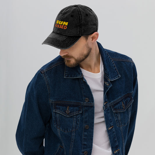 Vintage 100% Cotton Embroidered Twill Cap - Comfortable High-Profile Sustainable Stylish Sun Kissed - Novo Fusion