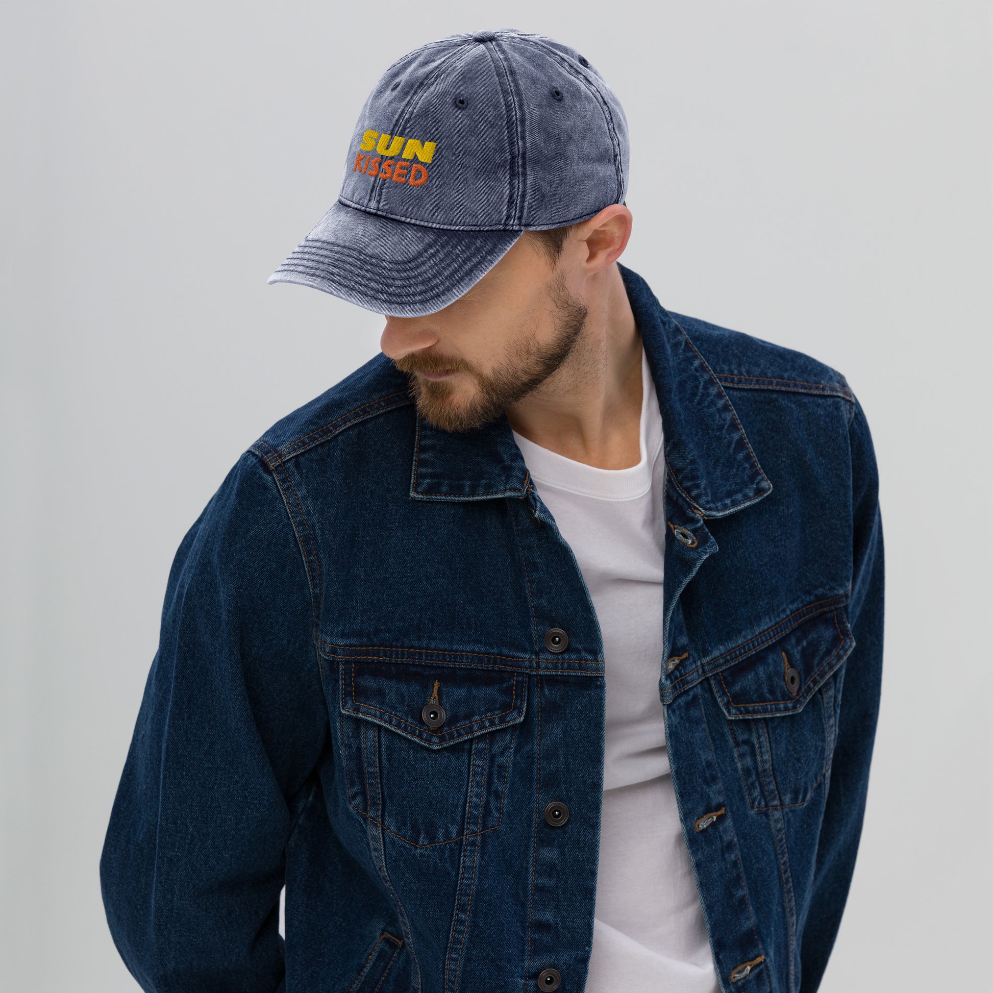 Vintage 100% Cotton Embroidered Twill Cap - Comfortable High-Profile Sustainable Stylish Sun Kissed - Novo Fusion