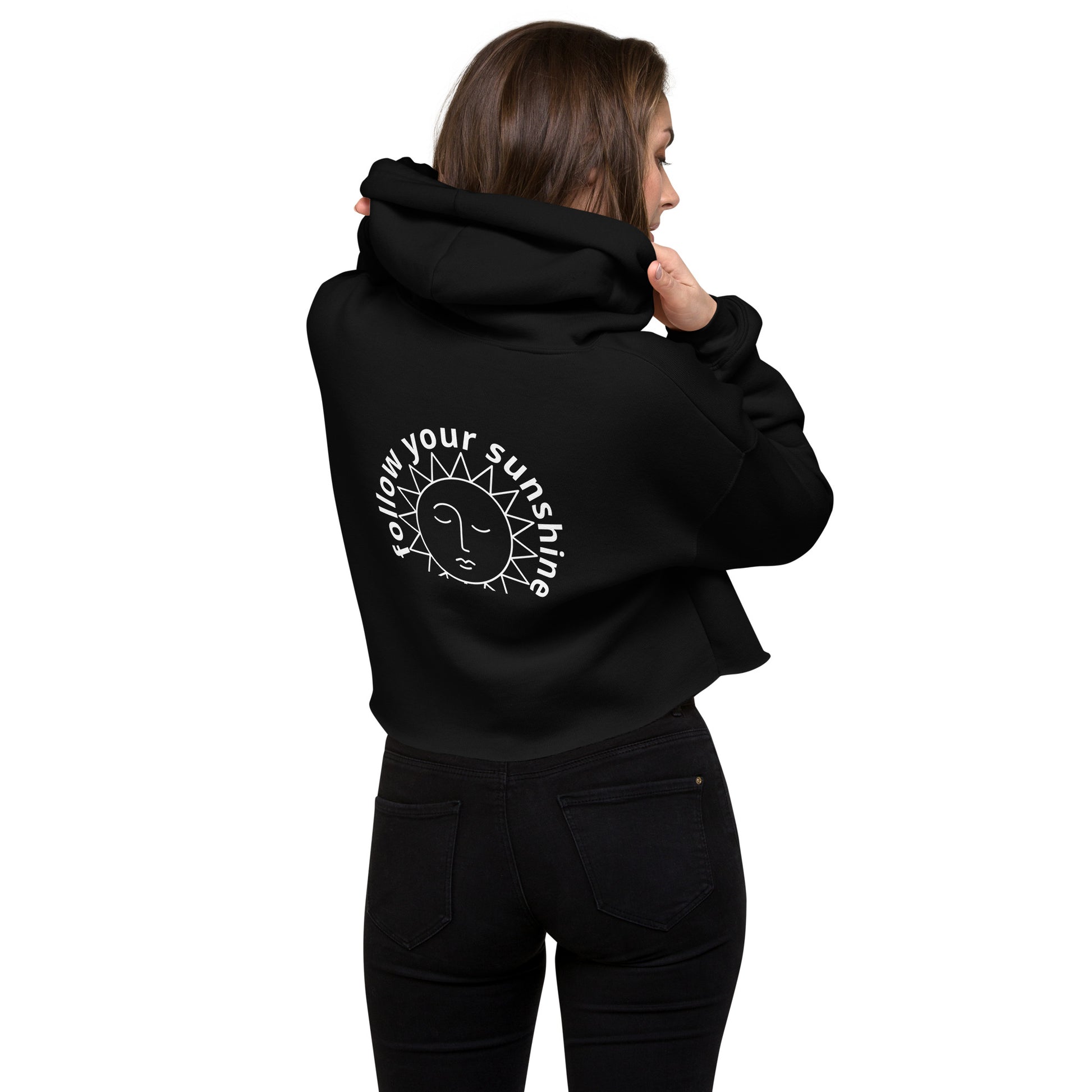 Premium Luxury Fashion Sustainable Night Sky Crop Hoodie - Novo Fusion