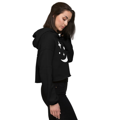 Premium Luxury Fashion Sustainable Night Sky Crop Hoodie - Novo Fusion